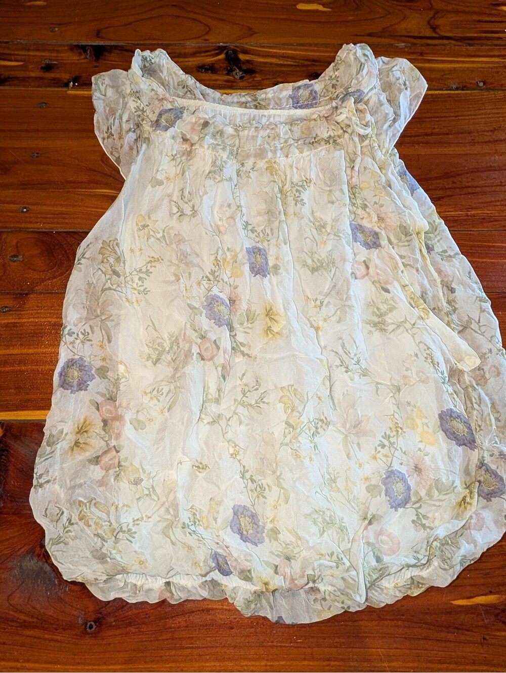 Tendenze Floral Print Sheer Summer Dress Size S